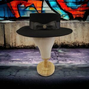 MEN'S BRUNO CAPELO ZAYDEN COLLECTION GAUCHO ( BOATER) 3" WIDE FLAT RAW EDGE BRIM